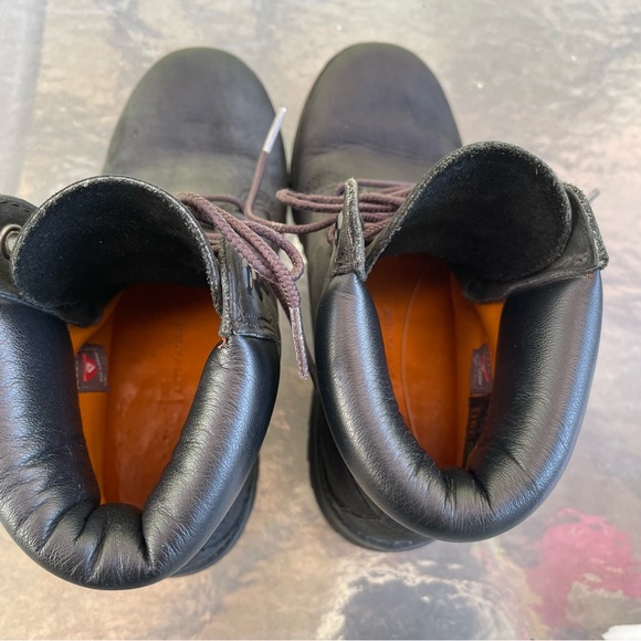 TIMBERLAND Genuine Leather Black Boots SIZE 6.5 - Picture 8 of 14